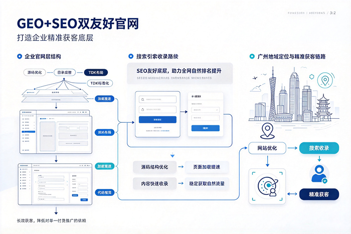 广州企业网站建设｜GEO+SEO双友好官网，佛山清远企业官网定制