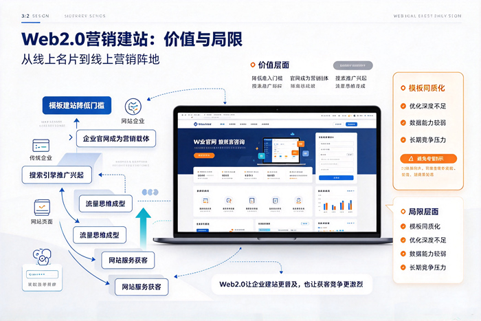 Web2.0营销建站带来的价值与局限