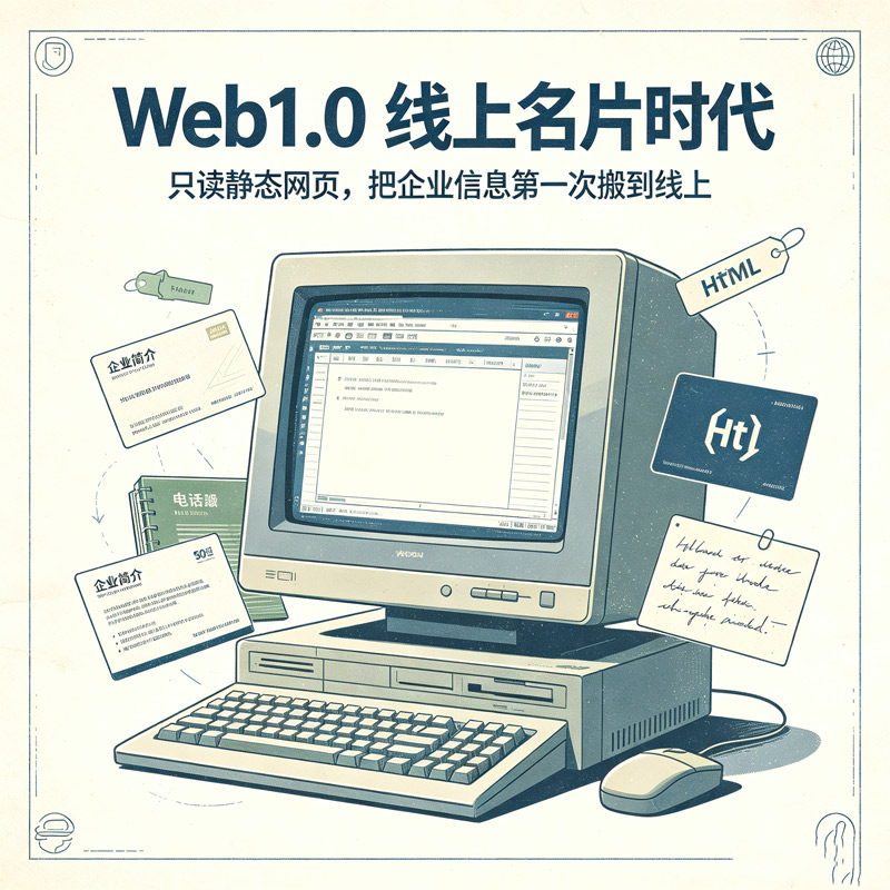 Web1.0｜线上名片时代：互联网的只读启蒙岁月
